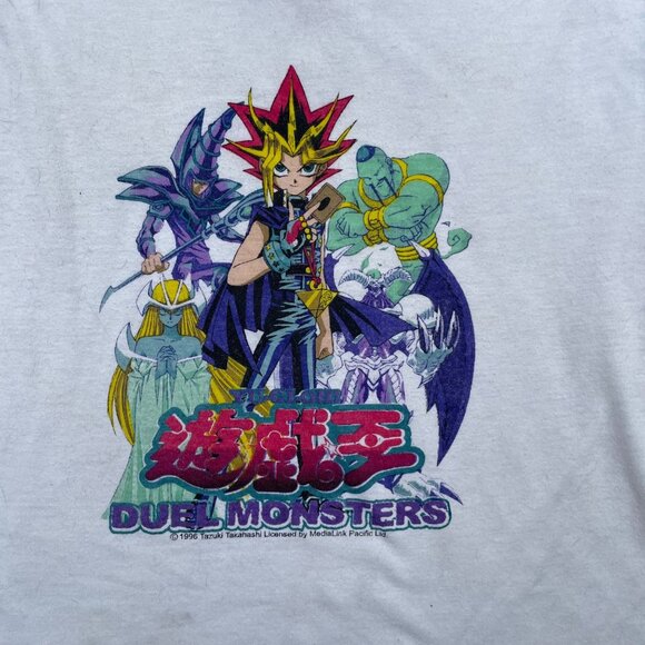 Vintage 90s Yuigoh Duel Monsters Tank Top Muscle Top Sz Kids M - Picture 4 of 6